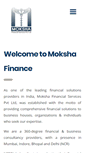 Mobile Screenshot of mokshafinance.com
