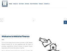 Tablet Screenshot of mokshafinance.com